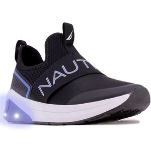Nautica Kids Black and Blue Slip-On Sneakers
